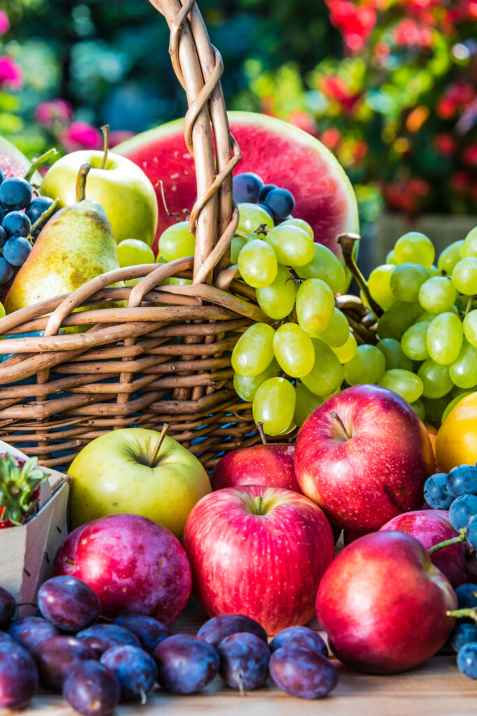 Image of fruits in a basket