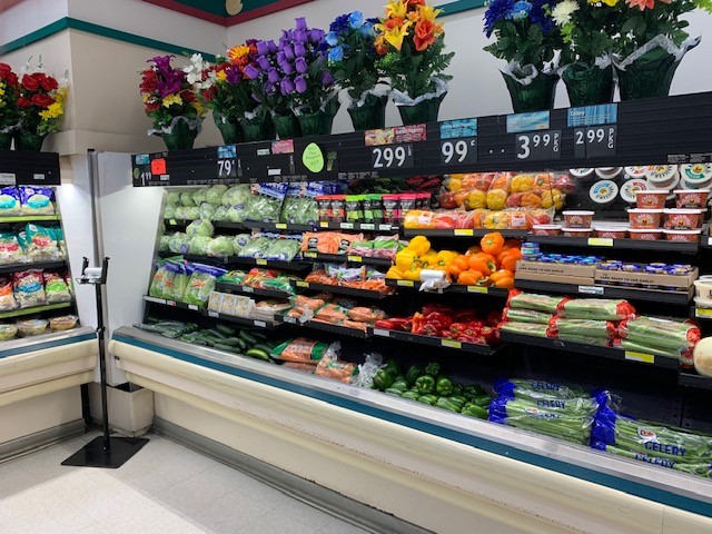 Image of produce section in grocery store